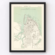 Québec Vintage Map 1882