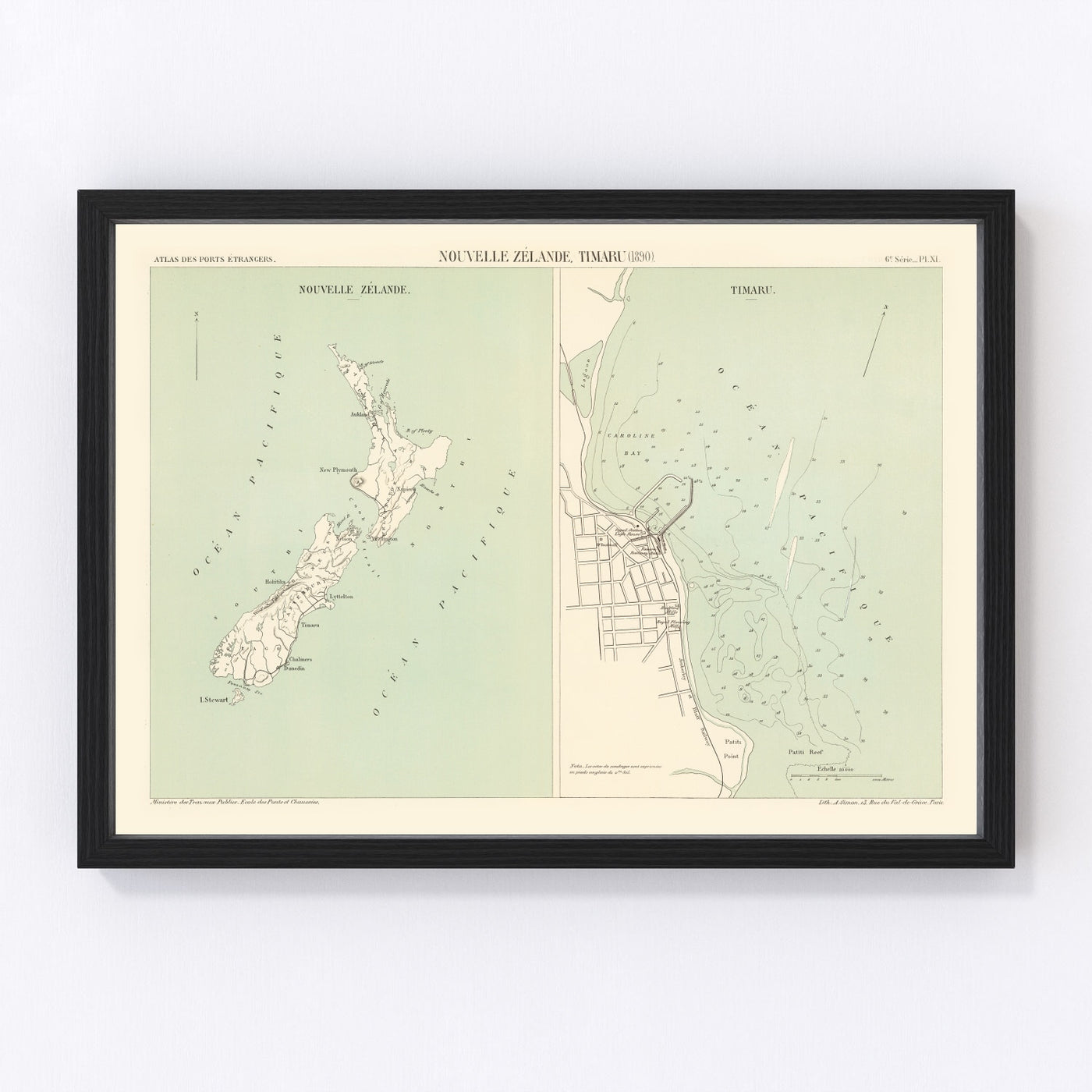 Timaru Vintage Map 1890