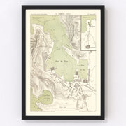 Piraeus Vintage Map 1886