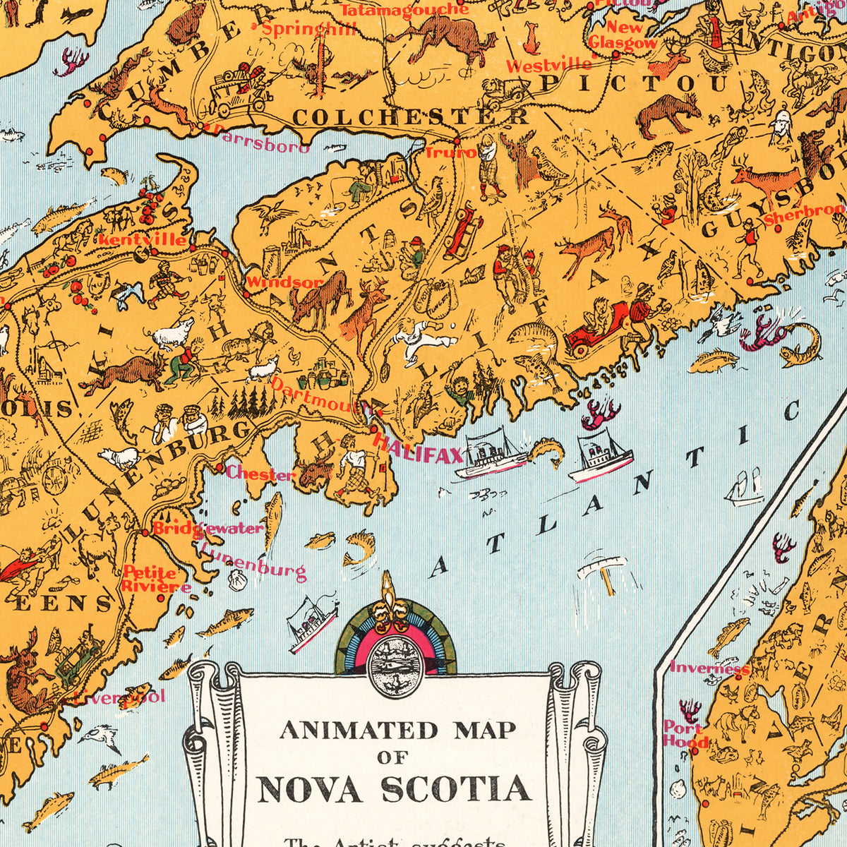 Restored historic details from the 1929 region map of County