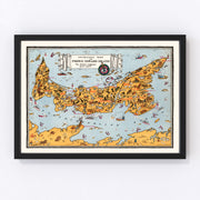 Prince Edward Island Canada Vintage Map 1929