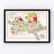 Palo Alto Vintage Map 1925