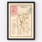 Lanesville Vintage Map 1867