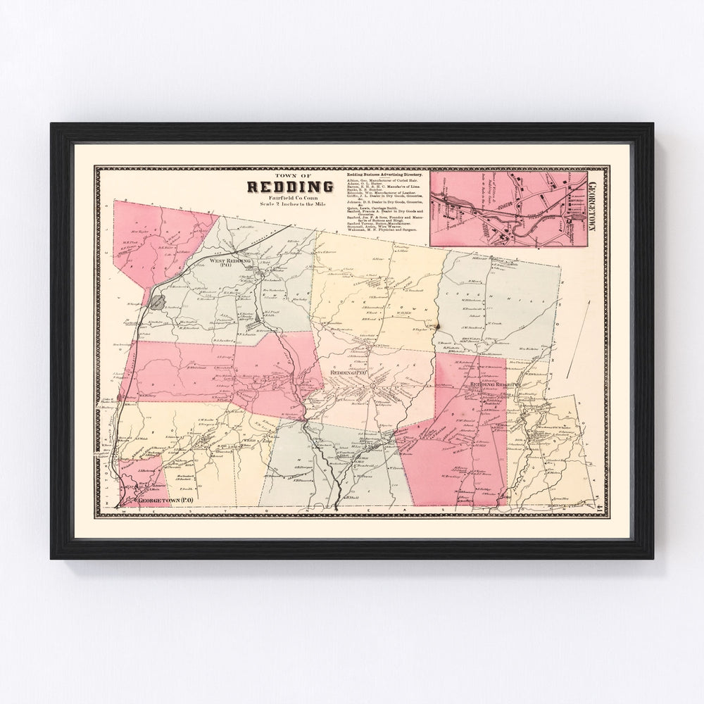 Georgetown Vintage Map 1867