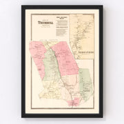 Nichol's Farms Vintage Map 1867