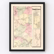 Jefferson Valley Vintage Map 1867