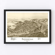 Curwensville Vintage Map 1895