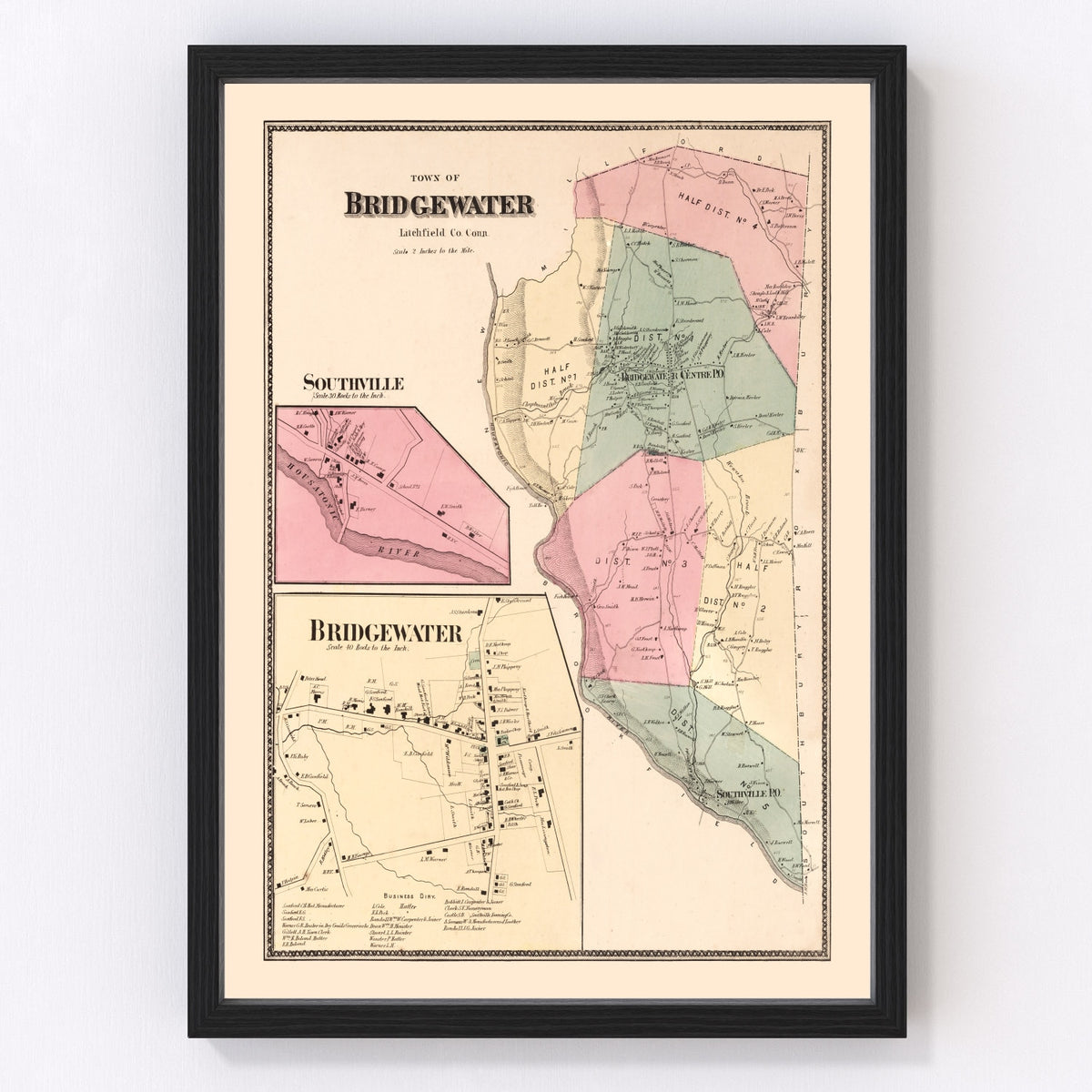 Southville Vintage Map 1867