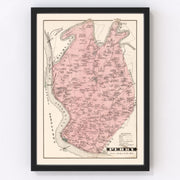 Perry Vintage Map 1877