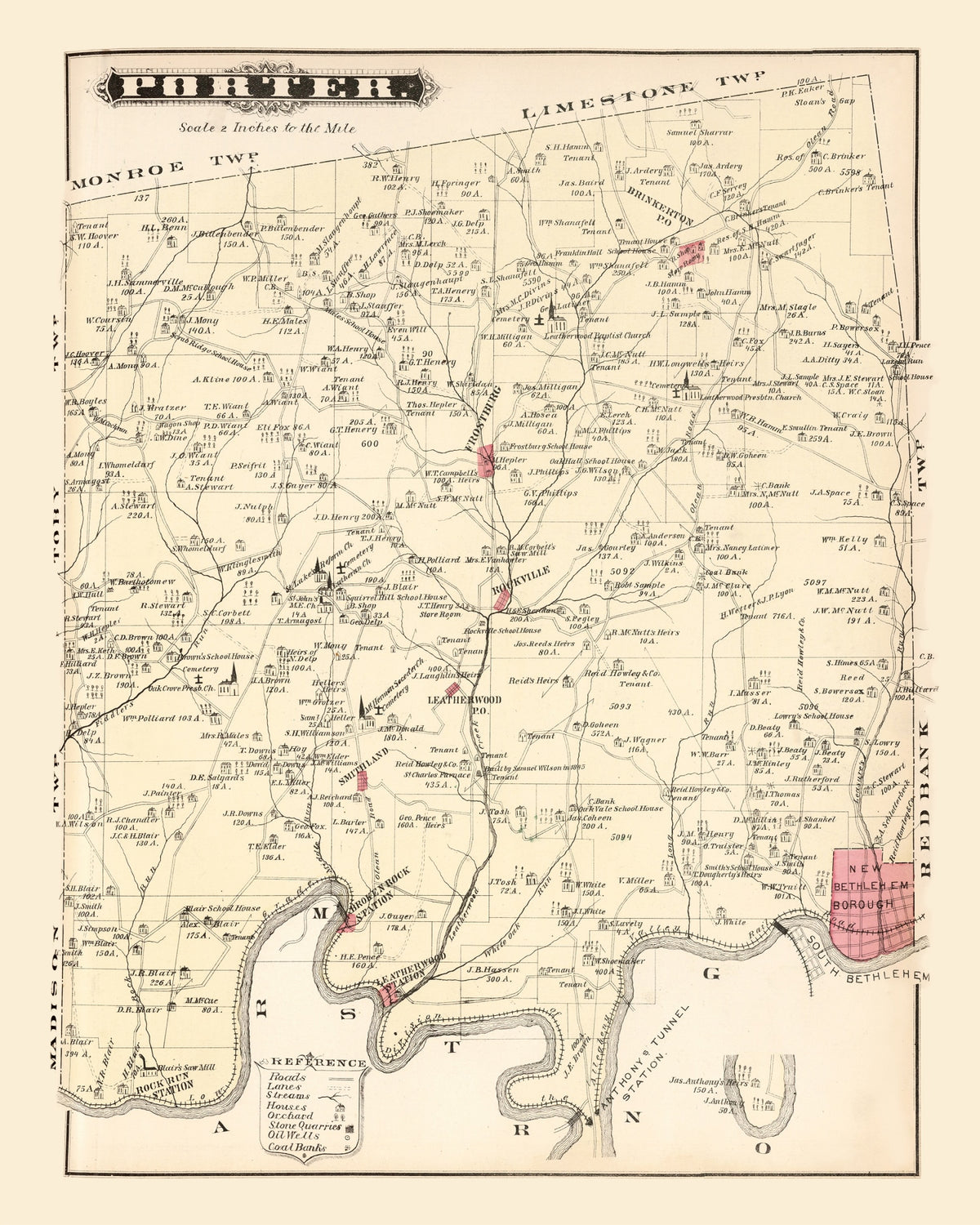 Preview of Vintage Map of Porter, Pennsylvania 1877