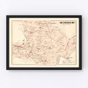Beaver Vintage Map 1877