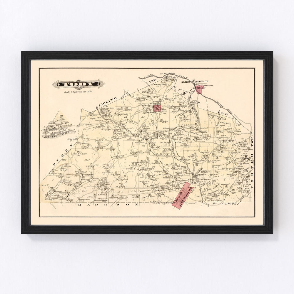 Tory Vintage Map 1877