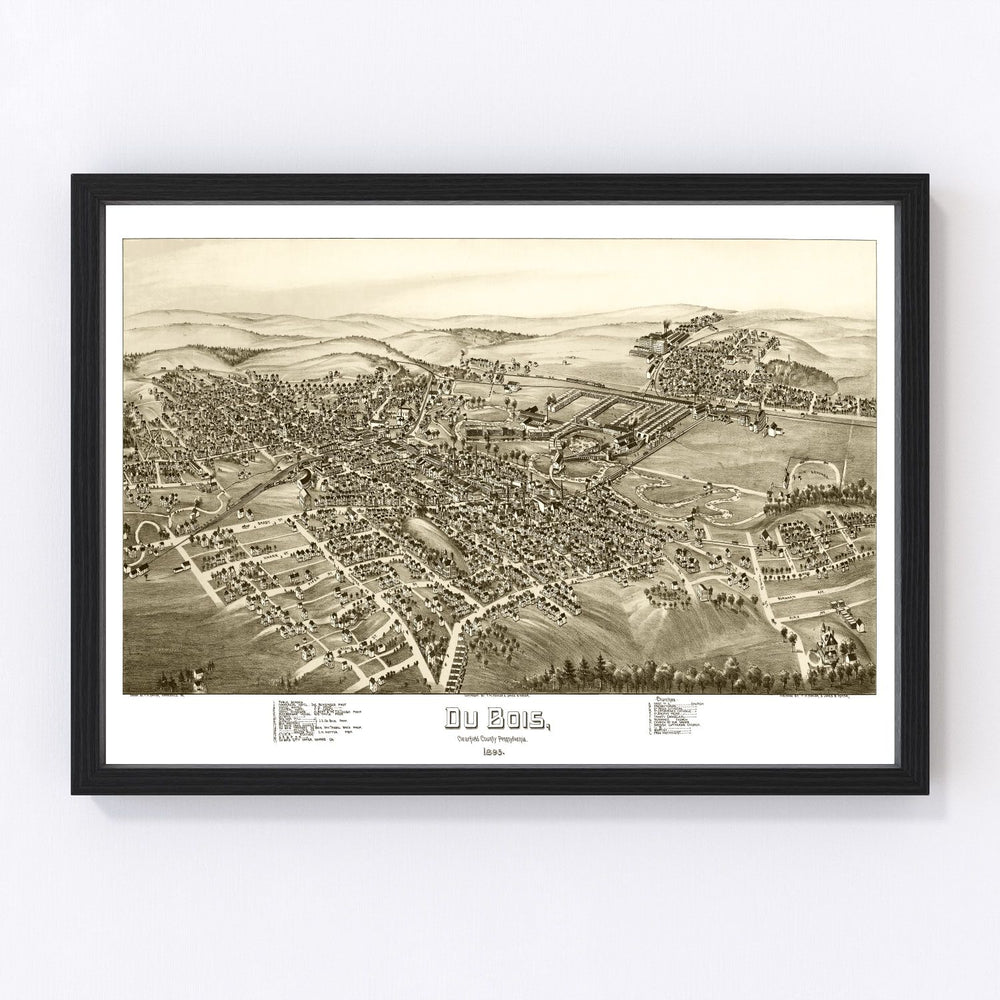 Du Bois Vintage Map 1895