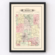 Mineral Township Vintage Map 1895