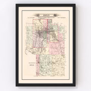 Joplin Township Vintage Map 1895