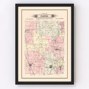 Jasper Township Vintage Map 1895