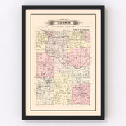 Jackson Township Vintage Map 1895