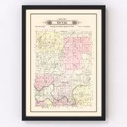Duval Township Vintage Map 1895
