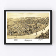 Duquesne Vintage Map 1897