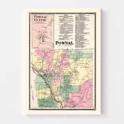 map of Pownal