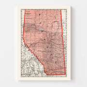 map of Alberta Canad