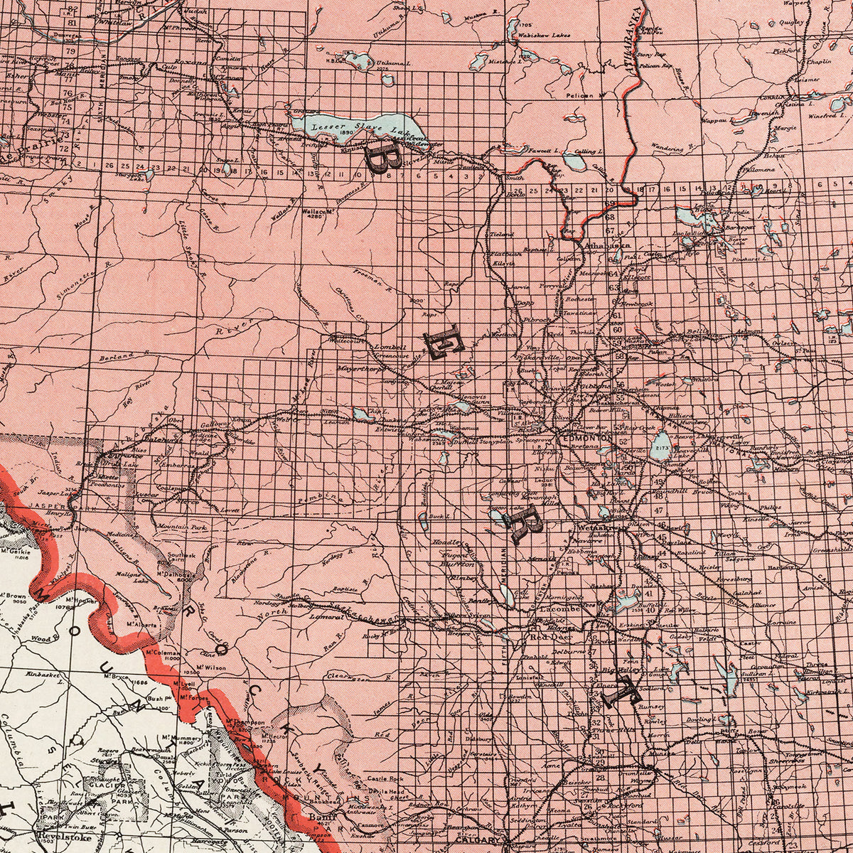 Restored historic details from the 1925 region map of County