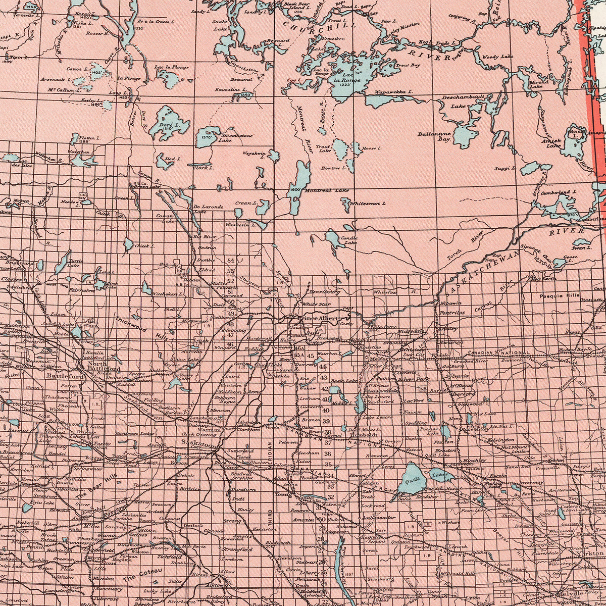 Restored historic details from the 1925 region map of County