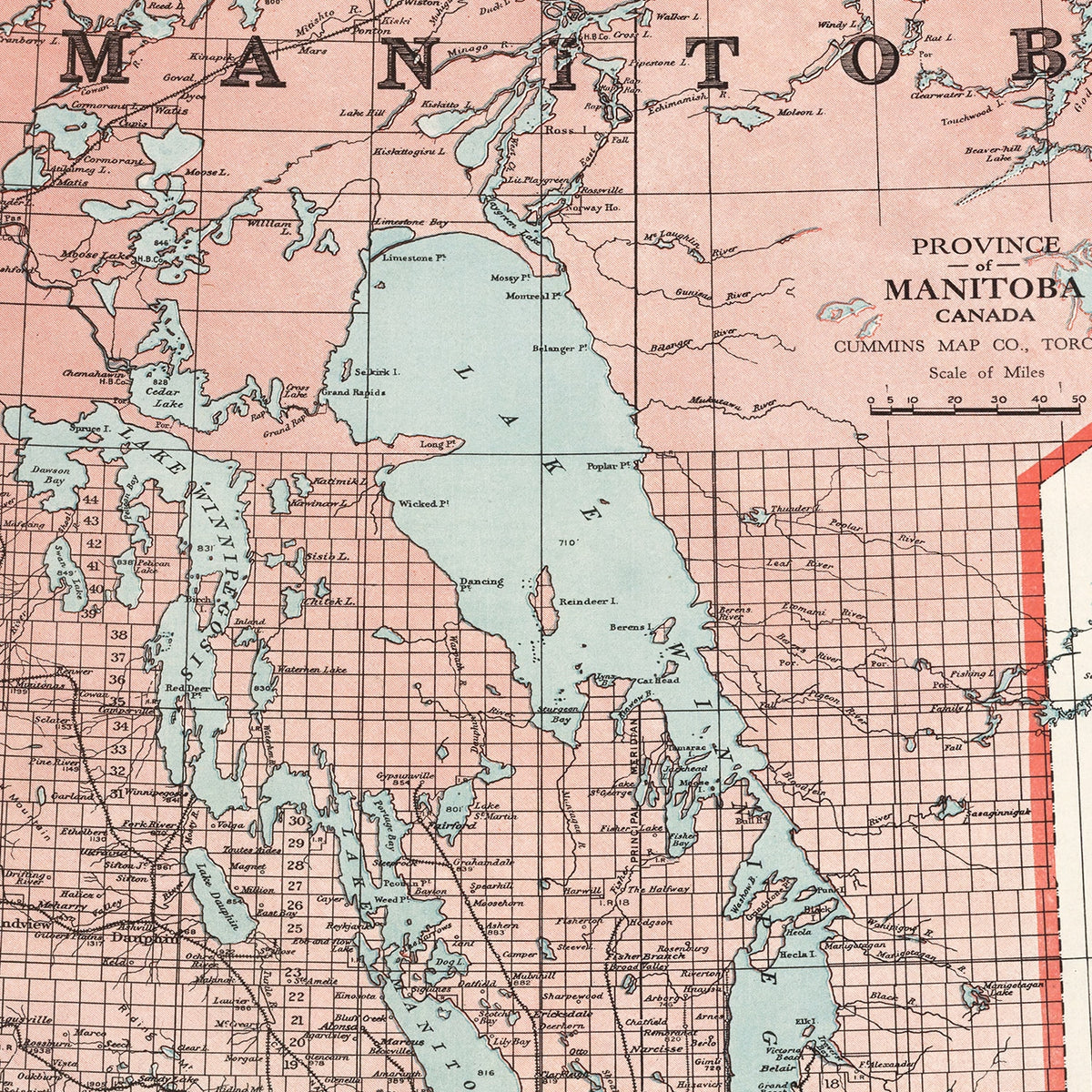 Restored historic details from the 1925 region map of County