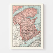 map of New Brunswick