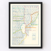 Lake Tahoe Vintage Map 1908