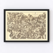 Virginia Vintage Map 1869