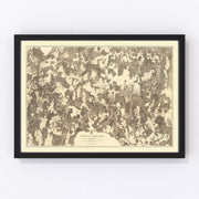 Virginia Vintage Map 1869