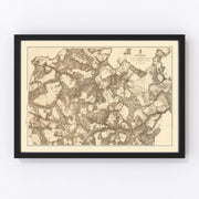 Virginia Vintage Map 1869