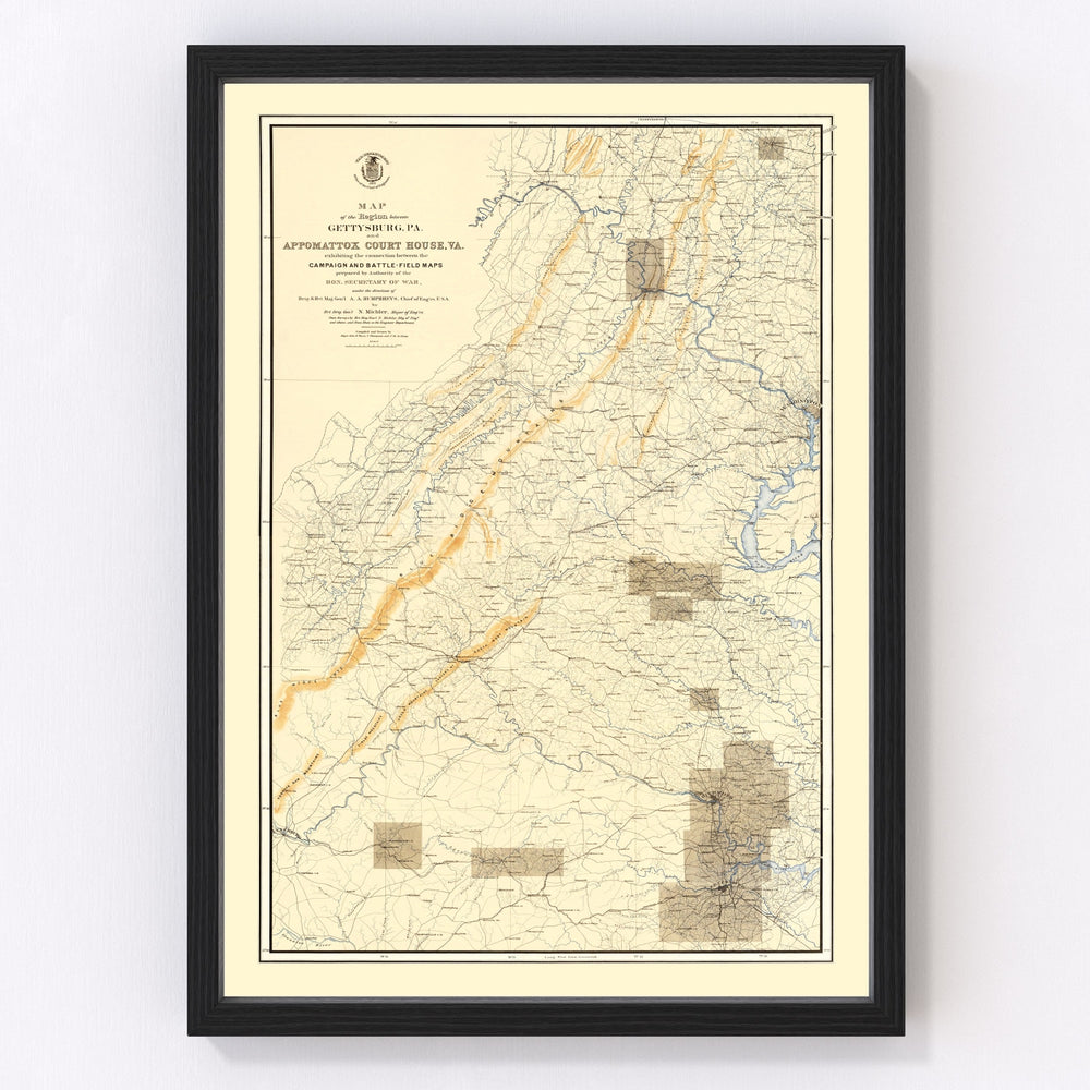DC Vintage Map 1869