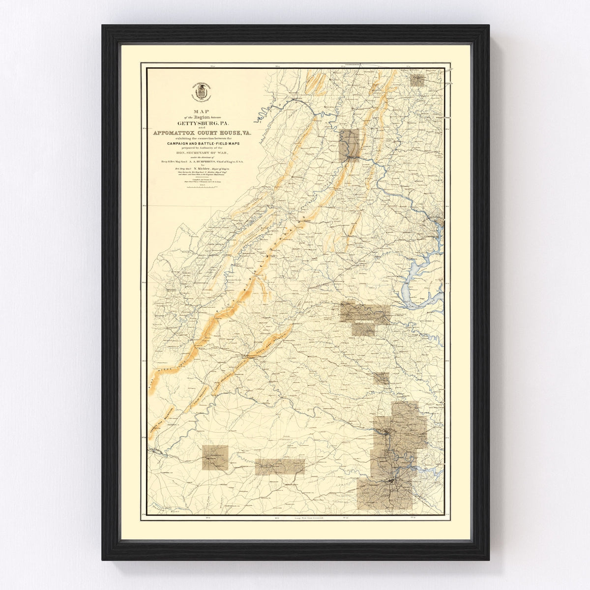 DC Vintage Map 1869