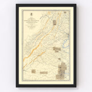 DC Vintage Map 1869