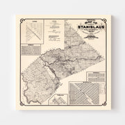 map of Stanislaus Co