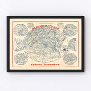 Virginia Vintage Map 1864