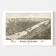 map of Elizabeth