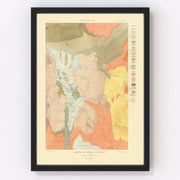 Mammoth Hot Springs Vintage Map 1904