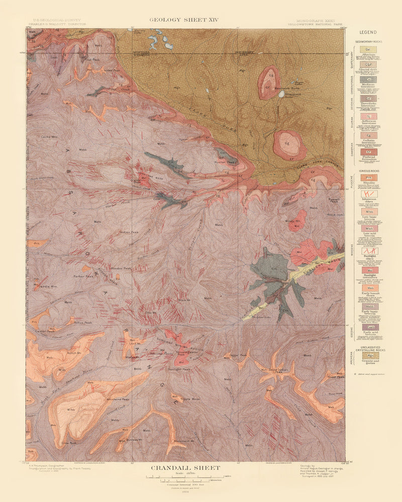 Size comparison using Vintage Map of Crandall Sheet 1904