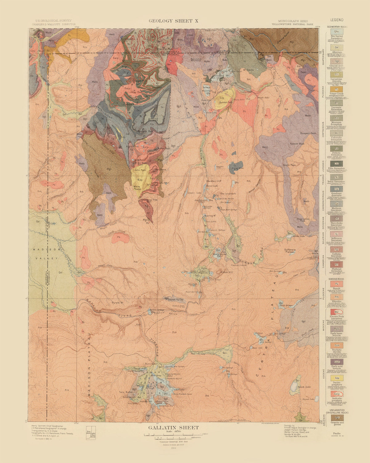 Preview of Vintage Map of Gallatin Sheet 1904