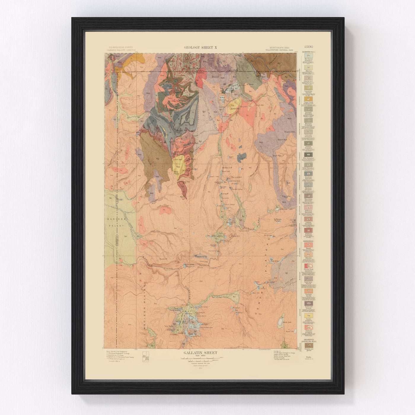 Gallatin Sheet Vintage Map 1904