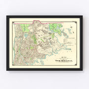 Bronx Vintage Map 1900