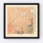 Shoshone Sheet Vintage Map 1904