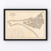 Callao Vintage Map 1865