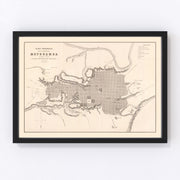 Moyobamba Vintage Map 1865