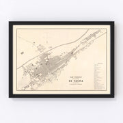 Tacna Vintage Map 1865