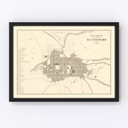 Ayacucho Vintage Map 1865