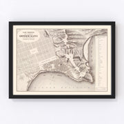 Chorrillos Vintage Map 1865